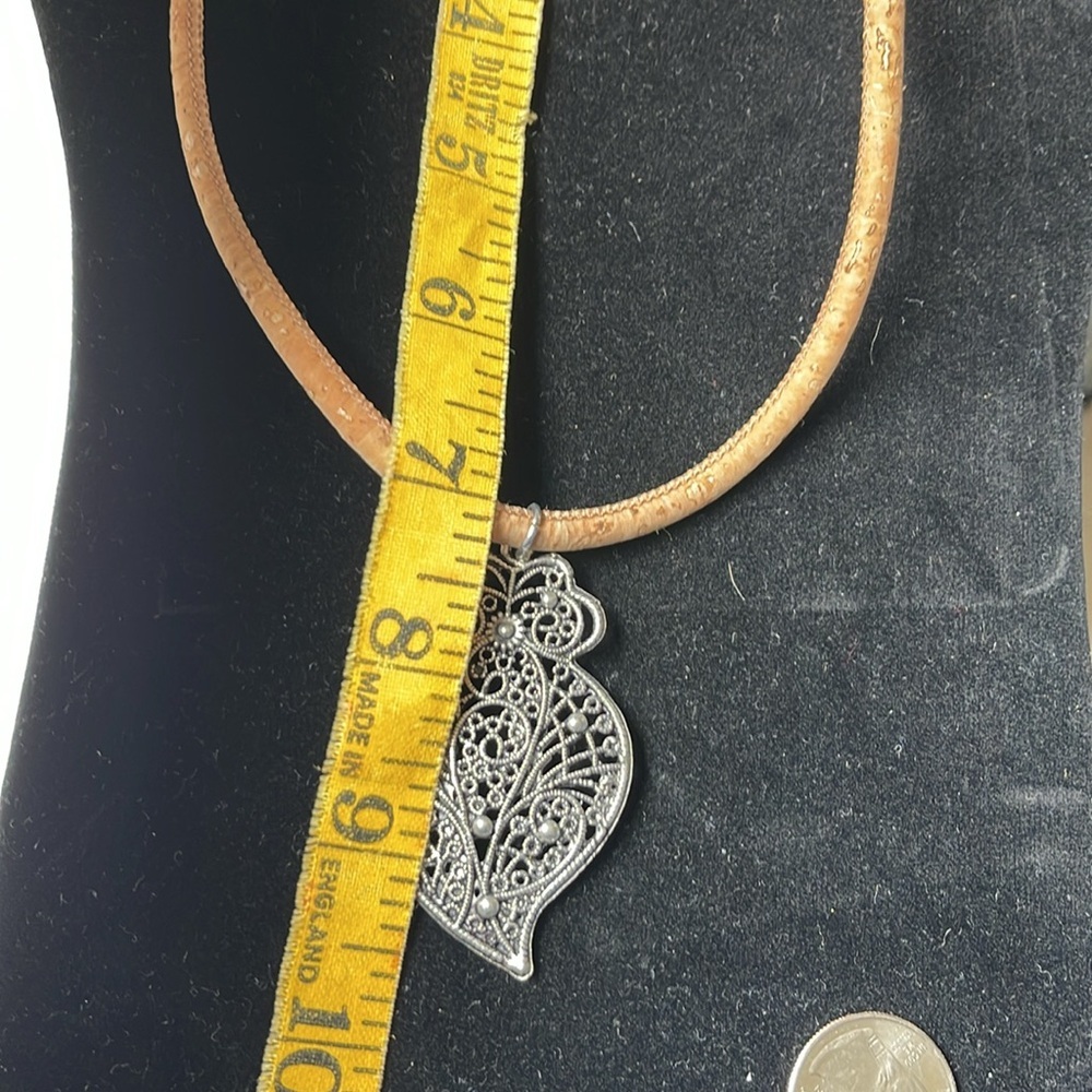 Cork Necklace with Pendant